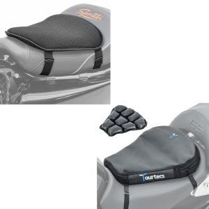Set: Luftkissen Air Deluxe M Komfort Sitzkissen in schwarz + Gel Sitzkissen M Universal Komfortkissen schwarz