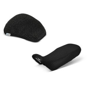 Set: Sitzbank Bezug Honda Transalp XL 600 V 87-99 + Sitzbank Kissen Tourtecs Cool- Dry Mesh Komfort S_1