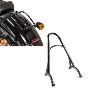Set: Sissybar passend für Harley Davidson Sportster 04-20 Craftride Rider-XS schwarz + Gepäckträger passend für Harley Davidson Sportster 04-20 Solo Rack Craftride schwarz