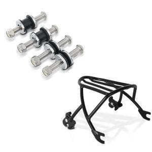 Set: Gepäckträger Solo Rack für Harley Sportster 04-20 + Docking Kit für Harley Sportster 2004-2020_1