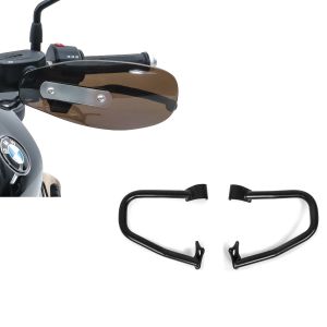 Set: Sturzbügel Indian Scout/ Sixty 15-21 schwarz + Handprotektoren Universal Tourtecs HP Lenkerschutz dunkel getönt_1