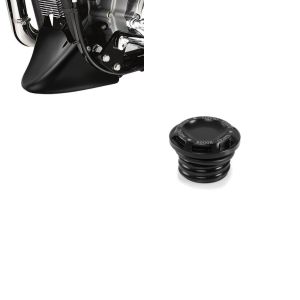 Set: Bugspoiler Harley Davidson Sportster 04-20 in schwarz + Tankdeckel CNC1 Harley Davidson Modelle ab 1992 in schwarz_1