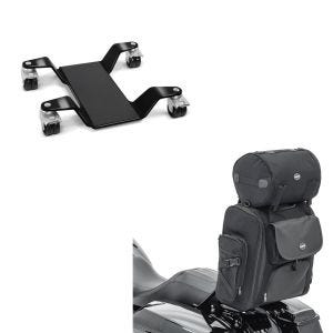 Set: Rangierhilfe für Hauptständer Easy Mover III bis 400kg in schwarz + Sissybar Tasche SXL Hecktasche mit Gepäckrolle in schwarz_1