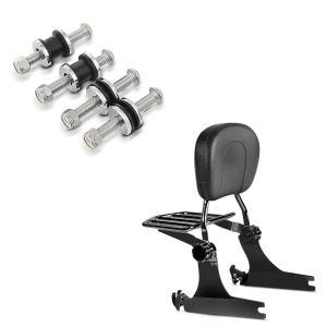 Set: Sissybar Harley Sportster 04-20 M Flex mit Rack + Docking Kit für Harley Sportster 2004-2020_1
