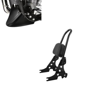Set: Sissybar Harley Sportster 04-20 Fast Rider-L schwarz + Bugspoiler Harley Davidson Sportster 04-20 in schwarz_1