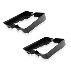 2x Seitenkoffer-Verlängerung für Harley Touring Modelle 94-13 Craftride schwarz Spar-Set_1