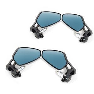 2x Lenkerendenspiegel Aprilia Tuono V4 1100 RR / Factory Craftride LS6 schwarz Spar-Set_1