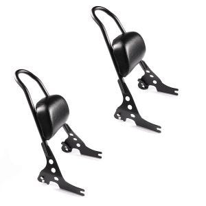2x Sissybar passend für Harley Davidson Sportster 04-20 Craftride Fast Rider-M schwarz Spar-Set
