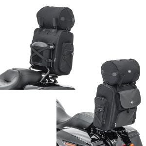 2x Sissybar Tasche Craftride SXL Hecktasche mit Gepäckrolle in schwarz Spar-Set_1