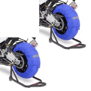 2x Moto Couvertures Chauffantes Laguna Seca 60-80°C avant et arrière 17 pouces in bleu Discount Set
