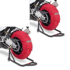 2x Couvertures Chauffantes compatible avec Yamaha YZF-R6 YZF-R1 ConStands Laguna Seca 60-80°C rouge Discount Set