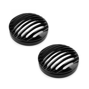 2x Scheinwerfer Grill Harley Sportster 883 Iron 09-20 schwarz von Craftride Spar-Set_1