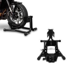 2x Vorderradhalterung ConStands Easy Classic Motorradständer 16-19 Zoll schwarz Spar-Set_1