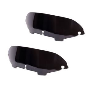 2x Windschild 4,5" für Harley-Davidson Electra-Street Glide 96-13 schwarz Craftride Spar-Set_1