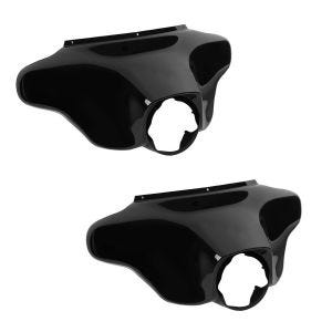 2x Batwing Verkleidung für Harley Davidson Touring 96-13 Craftride in schwarz Spar-Set_1