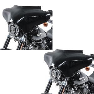 2x Batwing Verkleidung für Yamaha XVS 1300 A Midnight Star Craftride in schwarz Spar-Set_1