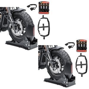 2x Set SW15 Vorderradhalterung Constands Easy Vario Fix und Fixiergurte Set schwarz Spar-Set_1