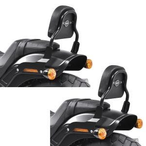 2x Sissy Bar CSS Fix für Harley Fat Bob / 114 18-21 schwarz Craftride Spar-Set_1