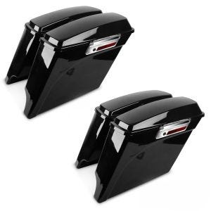 2x Seitenkoffer Set für Harley Davidson Street Glide (FLHX) 06-13 Craftride Stretched 35Ltr schwarz Spar-Set_1