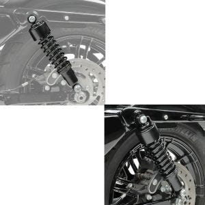2x Stoßdämpfer 11,9 Zoll 302mm Craftride Federbeine in schwarz Spar-Set_1