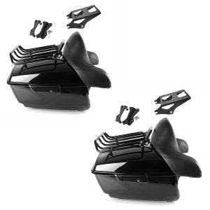 2x Topcase King NLB für Harley Street Glide Special 15-21 + Anbaukit Craftride Spar-Set_1