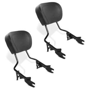 2x Sissybar für Harley Davidson Touring Modelle 09-21 Craftride in schwarz Spar-Set_1