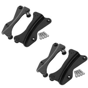 2x 4-Punkt Montagekit für Harley Davidson Touring 14-21 Anbausatz Craftride in schwarz Spar-Set_1