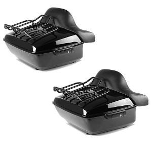2x Topcase King NLB für Harley Davidson Touring 14-21 ohne Löcher Craftride Spar-Set_1