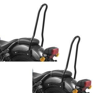2x Sissybar für Honda Rebel 500 17-21 Craftride Tampa schwarz Spar-Set_1
