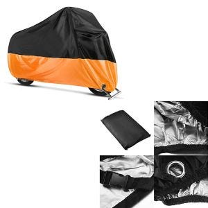 2x Abdeckplane Harley Street Glide / Special Craftride XXXL schwarz-orange Spar-Set_1