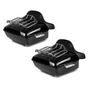 2x Topcase King OLR für Harley Softail / Sport Glide schwarz Craftride Spar-Set_1