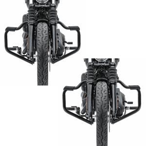 2x Sturzbügel Mustache für Harley Softail Fat Bob 114 18-21 schwarz 32mm Craftride Spar-Set_1