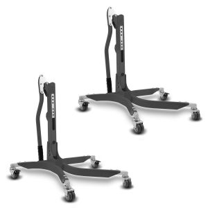2x Lève moto centrale ConStands Power gris sans plaque de base Discount Set