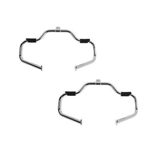 2x Sturzbügel passend für Harley Davidson Touring 97-08 Craftride Mustache chrom Spar-Set