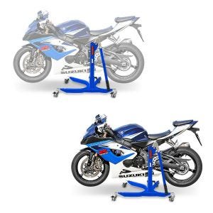 2x Zentralständer Suzuki GSX-R 1000 05-08 blau Motorradheber ConStands Power-Classic Spar-Set_1