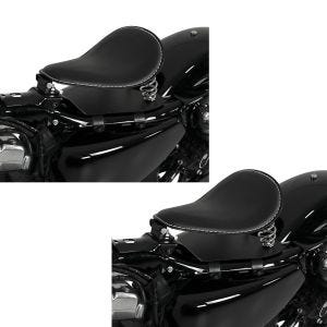 2x Solo Federsattel mit Grundplatte Craftride SG5 schwarz Spar-Set