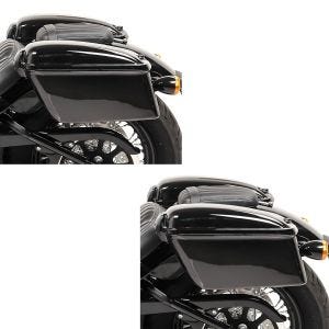 2x Chopper Seitenkoffer Craftride Oregon je 12l (Paar) Spar-Set_1