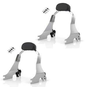 2x Sissy Bar S1 für Harley Davidson Sportster 1200 Custom 04-20 abnehmbar mit Docking Kit chrom Craftride Spar-Set_1