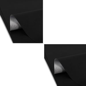 2x Tourtecs Motorrad Sitzbank-Bezug Universal Schwarz Spar-Set