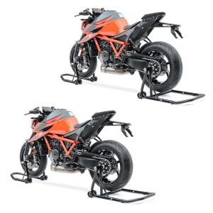 2x Béquille d'Atelier monobras set compatible avec KTM 1290 Super Duke / R 14-23 Arrière Avant RB Discount Set