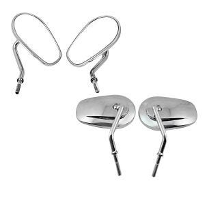 2x Motorrad Spiegel Craftride CS22 für Harley-Davidson Modelle chrom Spar-Set_1