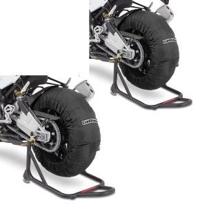 2x Reifenwärmer Set passend für Suzuki GSX-R 1000 / R GSX-R 750 / 600 ConStands Laguna Seca 60-80°C schwarz Spar-Set