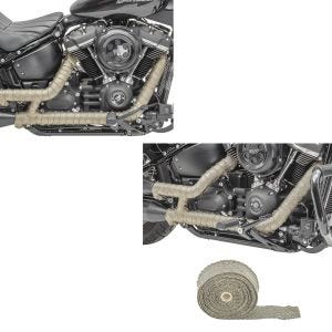 2x Motorrad Hitzeschutzband Craftride Auspuffband Titan Spar-Set_1