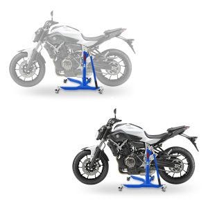 2x Zentralständer Yamaha MT-07 13-21 blau Motorradheber ConStands Power-Classic Spar-Set_1
