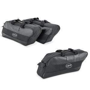 2x Innentasche Seitenkoffer für Harley Street Glide 06-20 Craftride 19Ltr schwarz Spar-Set_1