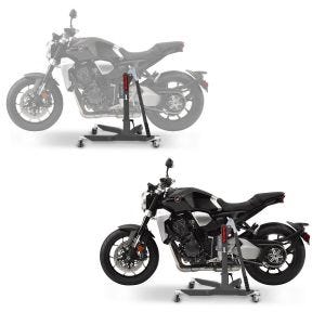 2x Zentralständer Honda CB 1000 R 2018 grau Motorradheber ConStands Power-Classic Spar-Set_1