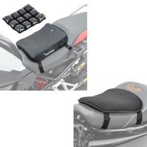Set: Luftkissen Air Deluxe S Komfort Sitzkissen in schwarz + Gel Sitzkissen M Universal Komfortkissen schwarz