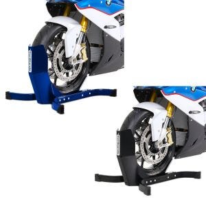 Set: Motorradwippe Easy-Plus Motorradständer bis 21 Zoll blau + Motorradwippe Easy-Plus Motorradständer bis 21 Zoll schwarz-matt_1