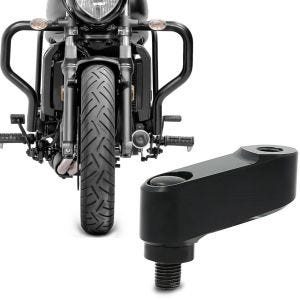 Set: Sturzbügel für Kawasaki Vulcan S / Cafe 15-21 Motor Schutzbügel + Spiegelverlängerung Kawasaki Vulcan S 15-21 Paar 40mm schwarz_1