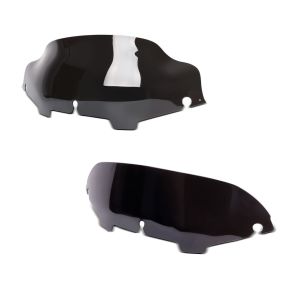 Set: Windschild 4,5" passend für Harley Davidson CVO Street Glide 11-13 schwarz Craftride + Windschild Wave 6" passend für Harley Davidson Electra-Street Glide 96-13 dunkel getönt Craftride
